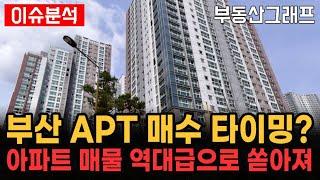 부산 아파트 매물 역대급으로 쏟아집니다. 지금이 매수 기회? 부산시 APT 하락 순위 TOP10 #전망 #급매물 #분양가 #전세가 #삼익비치 #럭키동래