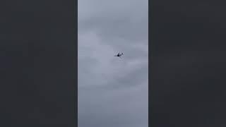 Pesawat terbang menembus awan hujan | Airplane flying through rain clouds #pesawat #aeroplan #shorts