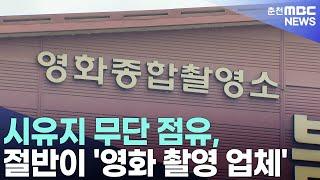 시유지 무단 점유, 절반이 '영화 촬영 업체'