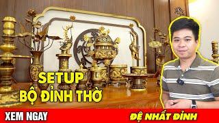 Trọn bộ đỉnh đồng trên ban thờ gia tiên - Đồ thờ đỉnh đồng