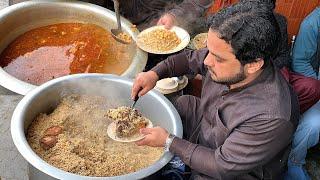 Subha Ka Nashta - Adnan Sami chicken beef ,Channa, Paya Curry Pulao | Pakistani Street Food