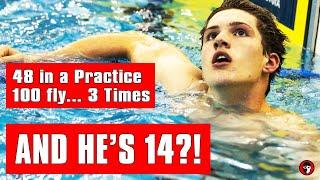 Practice + Pancakes: 14-Year-Old Thomas Heilman Dazzles in Cavalier Aquatics Speed Practice