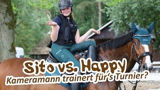 Parcoursspringen mit Sito, Campi UND Happy  - Kamermann trainiert für's Turnier  ?