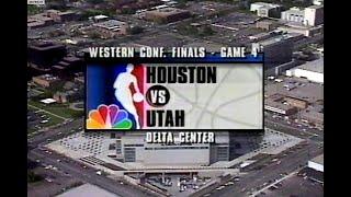 NBA On NBC - Rockets @ Jazz 1994 WCF Game 4 (Controversial Finish)