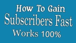 Secret to getting more Subscribers Fast - The Real Way