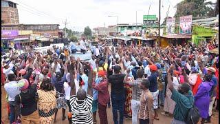 LIVE! RUTO AND HIS TANGATANGA TEAM BRING DOWN KIRIANI TOWN, MURANG'A COUNTY WITH A MIGHTY STOPOVER!