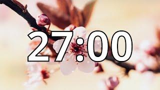 27 Minutes Timer with Music | Cherry Blossom Timer