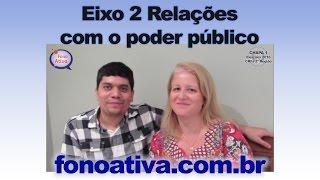 Eixo 2 - Relações com o poder público - Chapa 1 FonoAtiva