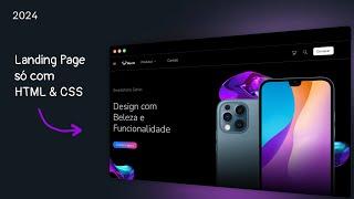Landing Page Moderna com HTML e CSS: Tutorial Completo para Iniciantes