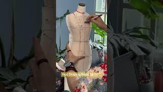 Hướng dẫn dựng form váy ôm cúp ngực bằng phương pháp Draping Basic. Part 1 - Thân trước váy