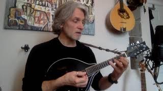 mandolin lessons with Mike Turnbull - first muted chop chord shapes for backup in G & A