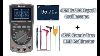 ET827 Scopemeter Professional 40MHz Bandwidth 200Msps/S Oscilloscope True RMS Multimeter 2 in 1