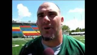 GreenTV Feature on Saskatchewan Roughriders Defensive Tackle Dario Romero