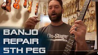 Banjo repair tip- 5 string tuner problems