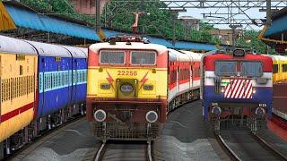 HIGH SPEED TRAINS RAILWAY STATION CROSSING | BUMPY RAILROAD | RAILWORKS SIMULATOR | NTG GAMING