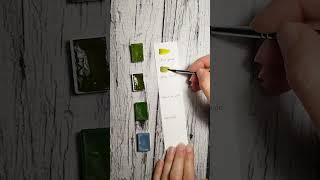 White nights  #watercolor #green #nevskayapalitra