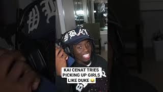 Kai Cenat tries UNSPOKEN RIZZ  w/ Duke Dennis #shorts