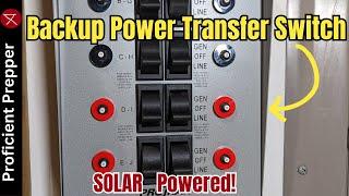 How to easily switch between GRID and DIY Solar Generator Power - Transfer Switch - Power Outages