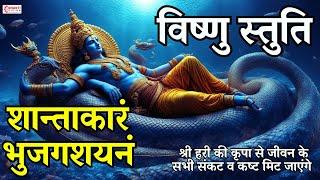 विष्णु मंत्र | शान्ताकारं भुजगशयनं | Shantakaram Bhujagashayanam | Vishnu Mantra With Lyrics #mantra