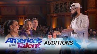 Eric Jones: Magician Shocks Mel B with Coin Trick - America's Got Talent 2017