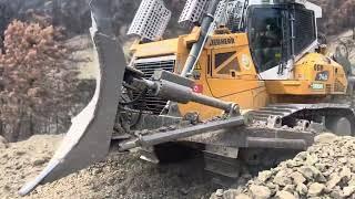 Liebherr 746 dozer ile yol yapımı Bolu/Göynü yangın dahası #dozer #bulldozer #liebherr #hitachi #mst