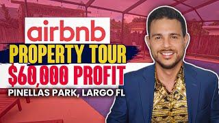 $60k Profit Per Year! Pinellas Park | Airbnb Property Tour 2022 | Tampa Bay Florida | MUST SEE!