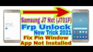 Samsung sm-j701f frp bypass | Samsung j7 core/Neo google account remove |  | APP NOT INSTALLED |