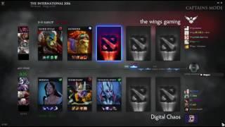 INTERNATIONAL 2016 Digital Chaos vs Wings Gaming 4 game Merlini TobiWanDOTA knoxville