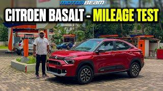 Citroen Basalt AT - Mileage Test | @MotorBeam