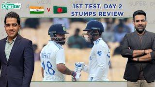 Cricbuzz Chatter: #India lose #Rohit, #Jaiswal & #Kohli as they end Day 2 at 81/3 vs #Bangladesh