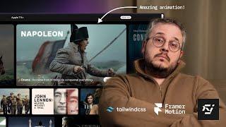 Code With Me: Apple TV+ Page with Framer Motion And TailwindCSS