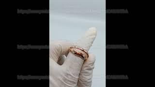 Rs 2100 Exclusive Silver 92 5 Double Dip Ring In pure Italian rose gold