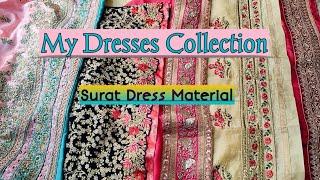 My Dresses Collection | Surat Dress Material | Simply Sana Vlog