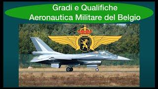 Gradi e Qualifiche Aeronautica Militare del Belgio