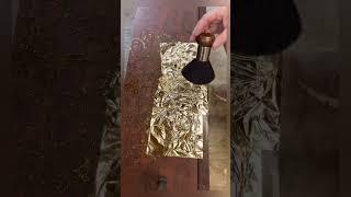 How To Apply Gold Leaf: Highlight Details Beautifully! (See More Info In Description) #diy #goldleaf