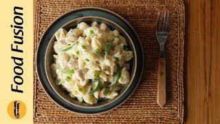 Pasta in White Sauce Recipe by Food Fusion