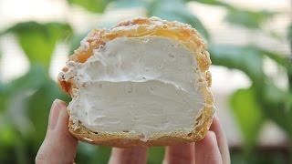 [4K VIDEO] 얼그레이 크림이 듬뿍~ 얼그레이 쿠키슈 : Earl Grey Cream Puffs : Honeykki 꿀키