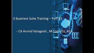 EBS Training Videos  Part 43 - AR- Creating Customer Receipts and Receipt Reversal