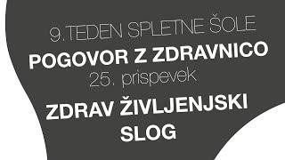 25. prispevek šole Peti element - POGOVOR Z ZDRAVNICO, ZDRAV ŽIVLJENJSKI SLOG IN VITAMIN D