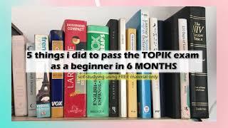 5 tips to passing the TOPIK exam (i scored 179/200!)  | how to pass the TOPIK exam in 2021