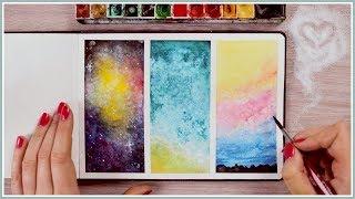 Using Salt | Watercolor Painting Ideas & Techniques for Beginners  Art Journal Thursday Ep. 44