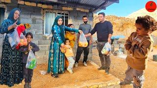 Single mother & her 7-month-old baby in a tent in the cold winter