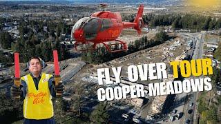 Fly over Tour of Cooper Meadows Development New East Abbotsford Homes coming soon in Abbotsford BC