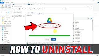 How to Uninstall Google Drive on Windows PC or Laptop (2024)