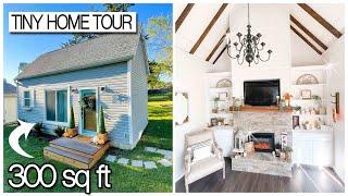 DREAM Tiny House with Hidden Secrets inside! (only 300 sq ft!) FULL TOUR of my She Shed