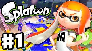 Splatoon - Gameplay Walkthrough Part 1 - Intro, Multiplayer, and Single Player (Nintendo Wii U)