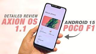 POCO F1 - Axion OS 1.1 Official - Android 15 - Sidebar & Circle To Search - Detailed Review