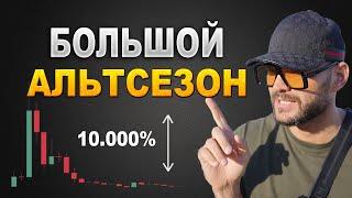 Сезон альткоинов начнется после 100000$ ЗА БИТКОИН