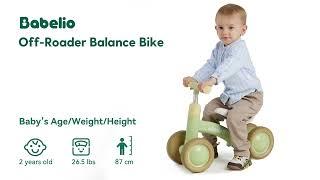 Discover the Fun: BABELIO Adjustable Baby Balance Bike for Toddlers 10-36 Months