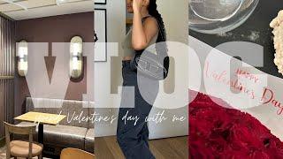 #dailyvlog: spend Valentine’s Day with me  penthouse tour, unboxing gifts, wined and dined and more